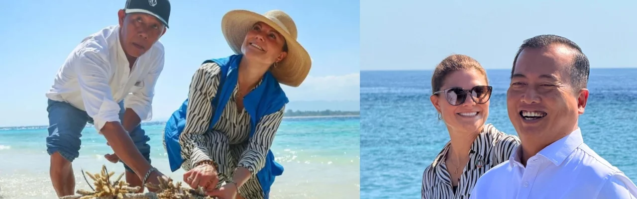 Gili Island Turtle Release by Princess Victoria Sweden - A royal Release